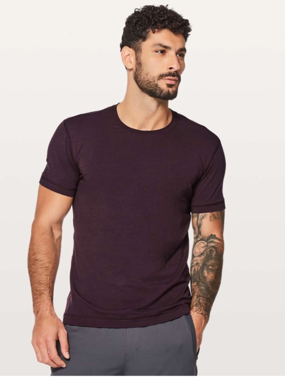Lululemon Men’s 5 Year Basic T-Shirt – Maroon – Size L – EUC